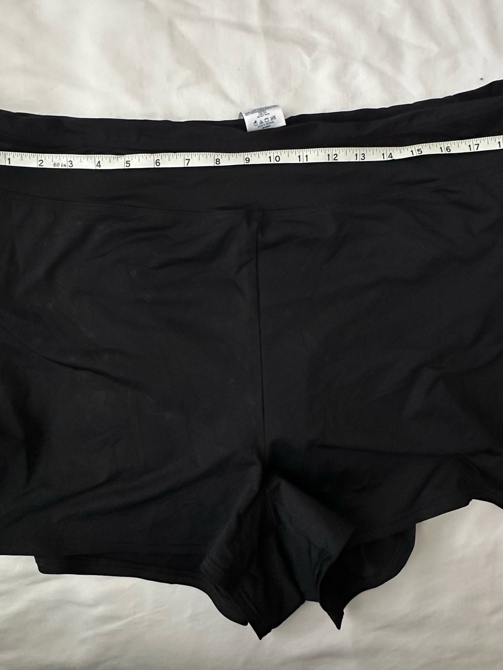 Lands' End Black Swim Shorts with Attached Brief Size 18 - Picture 2 of 5